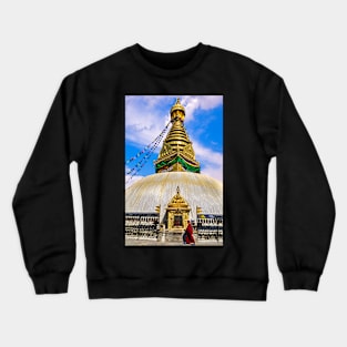 Boudha Temple near Kathmandu. Crewneck Sweatshirt